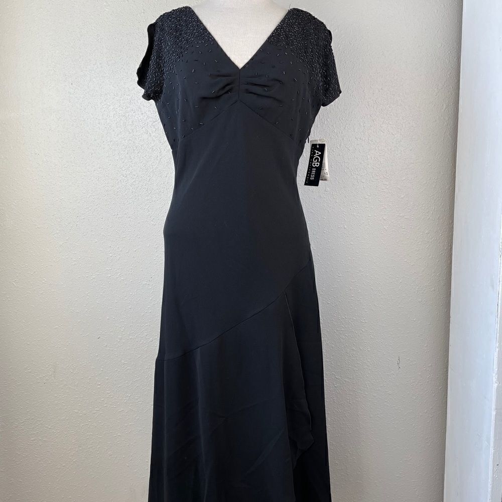 NWT AGB Black Evening Dress Size 10